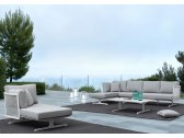 Комплект металлической лаунж мебели Garden Relax Althea алюминий, керамика, ткань белый, серый Фото 15