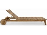 Шезлонг-лежак деревянный SNOC Harrison тик натуральный Фото 1