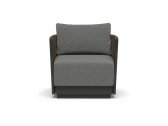 Кресло плетеное с подушкой SNOC Paxton алюминий, роуп, ткань Фото 3