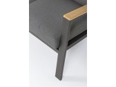 Комплект металлической лаунж мебели Garden Relax Belmar алюминий, ткань антрацит, коричневый Фото 8