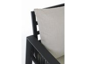 Комплект металлической лаунж мебели Garden Relax Captiva алюминий, роуп, ткань антрацит, светло-серый Фото 10