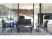 Комплект металлической лаунж мебели Garden Relax Laiken алюминий, текстилен антрацит, темно-серый Фото 8