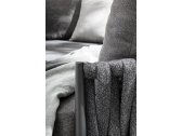 Лаунж-лежак плетеный с подушками Garden Relax Rafael алюминий, роуп, ткань антрацит, темно-серый Фото 7