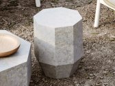 Столик кофейный каменный SNOC Gemma S полистоун серый Фото 5