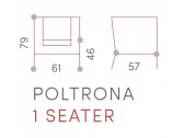 Кресло плетеное с подушками Grattoni Panama алюминий, роуп, текстилен Фото 2