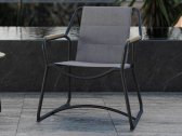 Кресло текстиленовое SNOC Larisa алюминий, тик, текстилен Фото 1