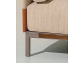 Кресло с подушками Ethimo Baia алюминий, аккойя, полиэстер, кожа серебристый, натуральный Фото 7