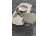 Столик кофейный керамический Ethimo Calipso алюминий, керамика темно-серый, белый Фото 4