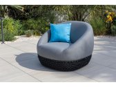 Кресло плетеное с обивкой Felicita Tonga алюминий, роуп, Sunbrella антрацит, серый Фото 7