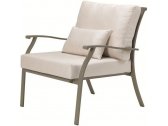 Кресло с подушками Ethimo Elisir сталь, акрил серый, белый Фото 1