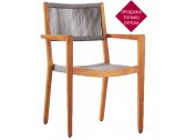 Кресло деревянное плетеное Higold Champion тик, роуп Фото 1