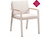 Кресло металлическое с подушками Higold Nofi алюминий, тик, олефин Фото 1