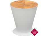 Столик кофейный металлический с контейнером для льда Higold Icoo алюминий, тик Фото 1