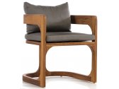 Кресло деревянное с подушками WArt Paris ироко, ткань Etisilk Фото 2