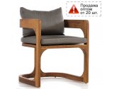 Кресло деревянное с подушками WArt Paris ироко, ткань Etisilk Фото 1
