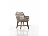 Кресло плетеное с подушкой WArt London ироко, роуп, ткань Etisilk Фото 3