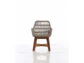 Кресло плетеное с подушкой WArt London ироко, роуп, ткань Etisilk Фото 5