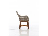 Кресло плетеное с подушкой WArt London ироко, роуп, ткань Etisilk Фото 6