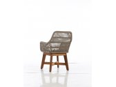 Кресло плетеное с подушкой WArt London ироко, роуп, ткань Etisilk Фото 4