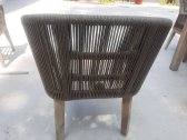 Кресло деревянное плетеное Tagliamento Flores акация, алюминий, роуп, полиэстер натуральный Фото 12
