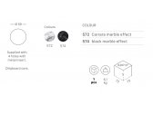 Столешница круглая Scab Design Laminate для подстолья Tiffany ЛДСП черный мрамор Имперо Фото 2