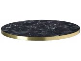 Столешница круглая Scab Design Laminate для подстолья Tiffany ЛДСП черный мрамор Имперо Фото 1