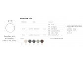 Столешница круглая Scab Design Compact Laminate для подстолья Tiffany XL компакт-ламинат HPL белый Фото 2
