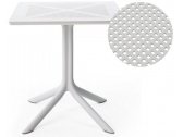 Стол пластиковый обеденный Nardi ClipX 70 стеклопластик белый Фото 1