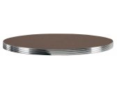 Столешница круглая PEDRALI Laminate Aluminium Edge ЛДСП, алюминий коричневый, алюминиевый Фото 1