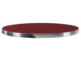 Столешница круглая PEDRALI Laminate Aluminium Edge ЛДСП, алюминий темно-красный, алюминиевый Фото 1