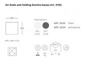 Столешница пластиковая квадратная Scab Design для подстолья Dodo, Domino Folding технополимер антрацит Фото 2