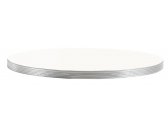Столешница круглая PEDRALI Laminate Silver Edge ЛДСП, ABS-пластик белый, серебристый Фото 1