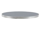 Столешница круглая PEDRALI Laminate Silver Edge ЛДСП, ABS-пластик серо-голубой, серебристый Фото 1