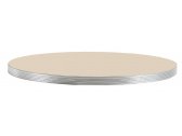 Столешница круглая PEDRALI Laminate Silver Edge ЛДСП, ABS-пластик темно-бежевый, серебристый Фото 1