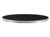 Столешница круглая PEDRALI Laminate Silver Edge ЛДСП, ABS-пластик черный, серебристый Фото 1