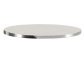 Столешница круглая PEDRALI Laminate Chromed Edge ЛДСП, ABS-пластик серый, хромированный Фото 1