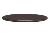 Столешница круглая PEDRALI Laminate PVC Edge ЛДСП, ПВХ темно-коричневый, черный Фото 1