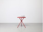 Стол металлический обеденный Scab Design Leo сталь, металл кирпично-красный Фото 3
