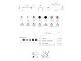 Стол ламинированный Scab Design Squid алюминий, металл, компакт-ламинат HPL черный, черный мрамор Сахара Фото 2