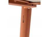 Стол ламинированный раздвижной Scab Design Squid Extendable алюминий, металл, компакт-ламинат HPL терракотовый, тортора шпатель Фото 7