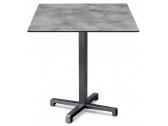 Стол ламинированный обеденный Scab Design Cross чугун, сталь, компакт-ламинат HPL антрацит, цементный Фото 1