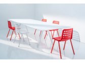 Стол ламинированный PEDRALI Arki-Table Outdoor сталь, алюминий, компакт-ламинат HPL белый Фото 9