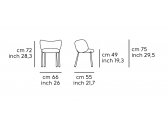 Кресло с обивкой MIDJ Mys P M TS сталь, ткань Фото 2