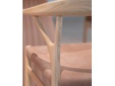 Кресло деревянное с обивкой MIDJ Oslo P LG CU ясень, кожа Фото 12