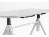 Стол с регулировкой высоты PEDRALI Arki-Table Adj сталь, алюминий, компакт-ламинат HPL белый Фото 9