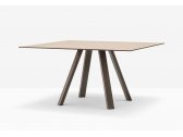 Стол ламинированный PEDRALI Arki-Table Compact сталь, алюминий, компакт-ламинат HPL коричневый, 4543 Фото 5