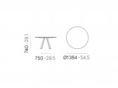 Стол ламинированный PEDRALI Arki-Table Compact сталь, алюминий, компакт-ламинат HPL белый, 4519 Фото 2