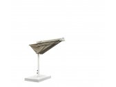 Зонт профессиональный Scolaro Alba Starwhite сталь, алюминий, акрил белый, серо-коричневый Фото 11