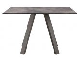 Стол обеденный PEDRALI Arki-Table Outdoor сталь, компакт-ламинат HPL антрацит, 2810 Фото 1
