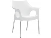 Кресло пластиковое Scab Design Ola анодированный алюминий, технополимер лен Фото 1